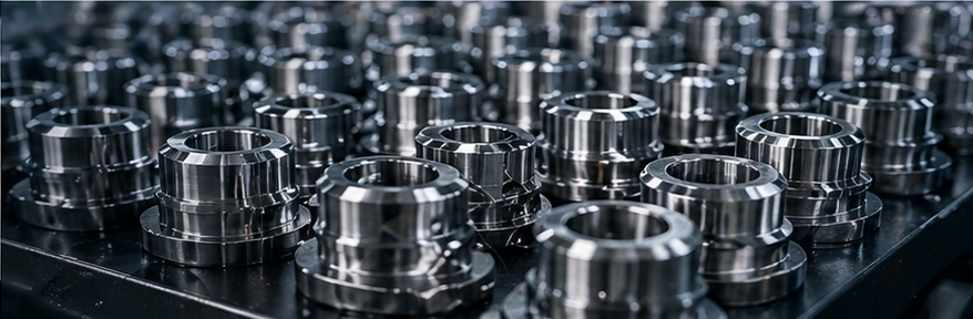 High-volume serial production CNC — produkcja seryjna metalu, batch manufacturing metal components ANDUR